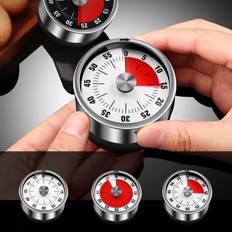Edelstahl-Küchentimer mit Magnet – 60 Minuten