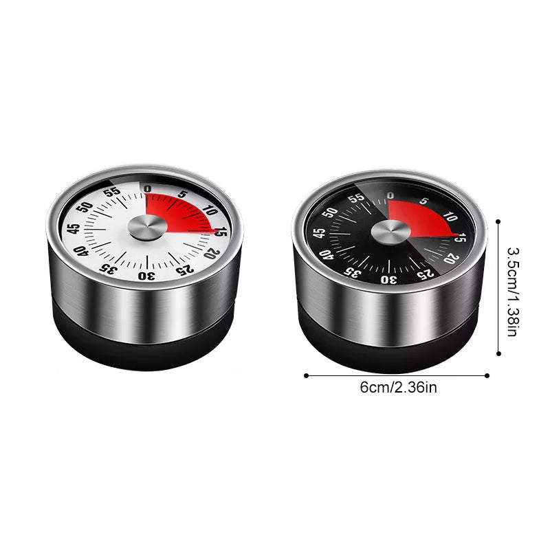 Edelstahl-Küchentimer mit Magnet – 60 Minuten