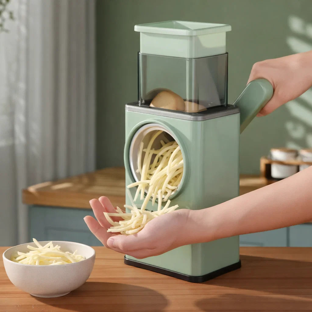 Manuelle Trommelreibe – Gleichmäßig reiben ohne Kraftaufwand