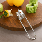 Edelstahl-Obst- und Gemüseausstecher mit scharfer Klinge