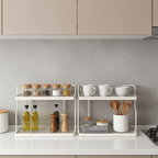 2-stöckiges Küchenregal aus Metall