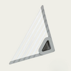 Eckorganizer für Spüle – Dreieckiges Aluminium-Tablett