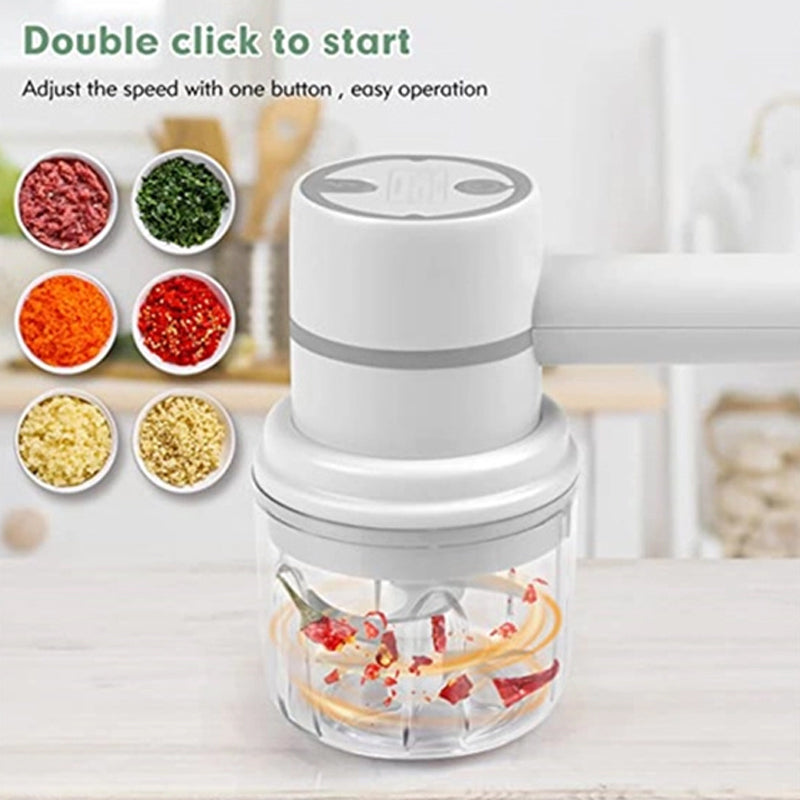 Kabelloses 3-in-1 Stabmixer-Set mit Zerkleinerer