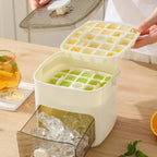 Eiswürfelform mit Deckel und Griff
