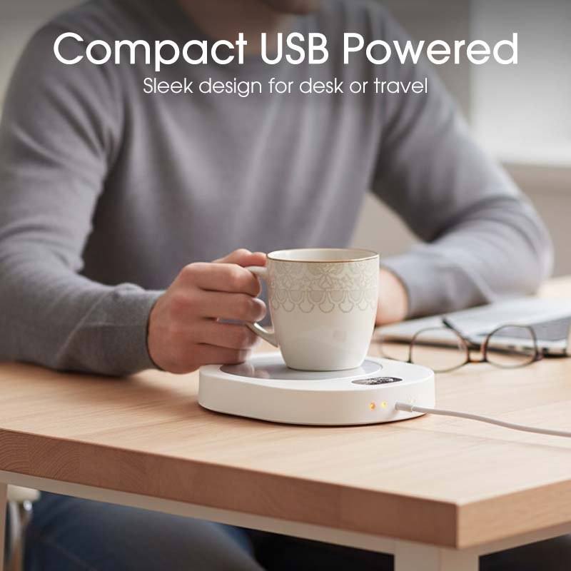 USB-Heizuntersetzer für warme Getränke – Aluminium