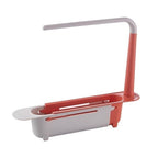 Ausziehbarer Spülbecken-Organizer mit Handtuchhalter