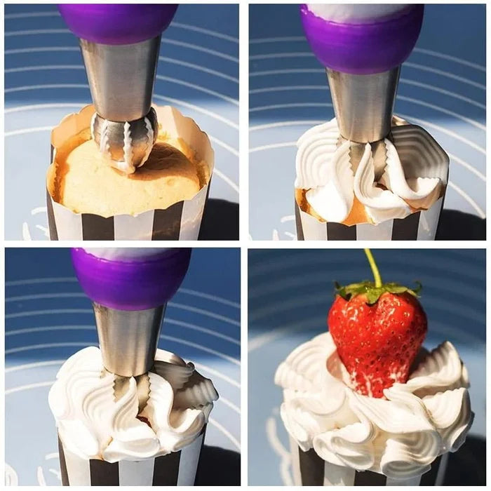 Spritztüllen-Set Russisch – 6-teilig mit Kupplung und Tasche