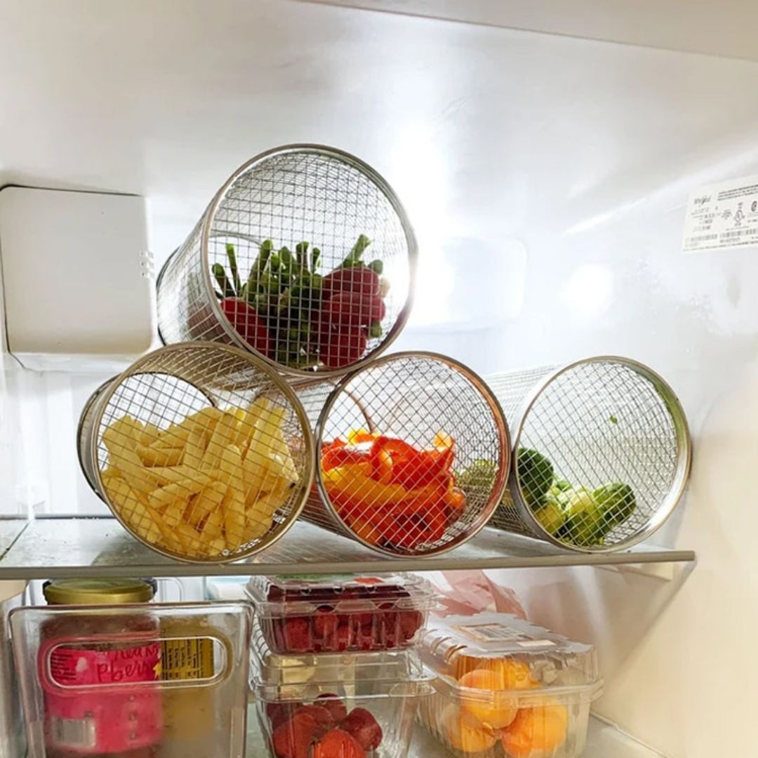 Grillkorb aus Edelstahl mit 360-Grad-Design