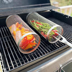 Grillkorb aus Edelstahl mit 360-Grad-Design