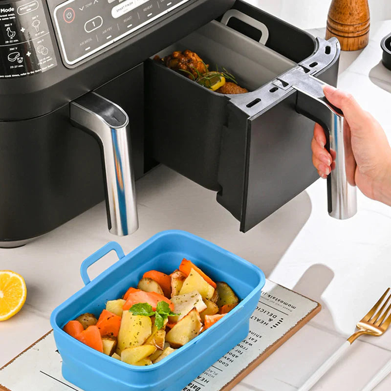 Silikon-Luftfritteusen-Einsatz – faltbar, hitzebeständig bis 230°C