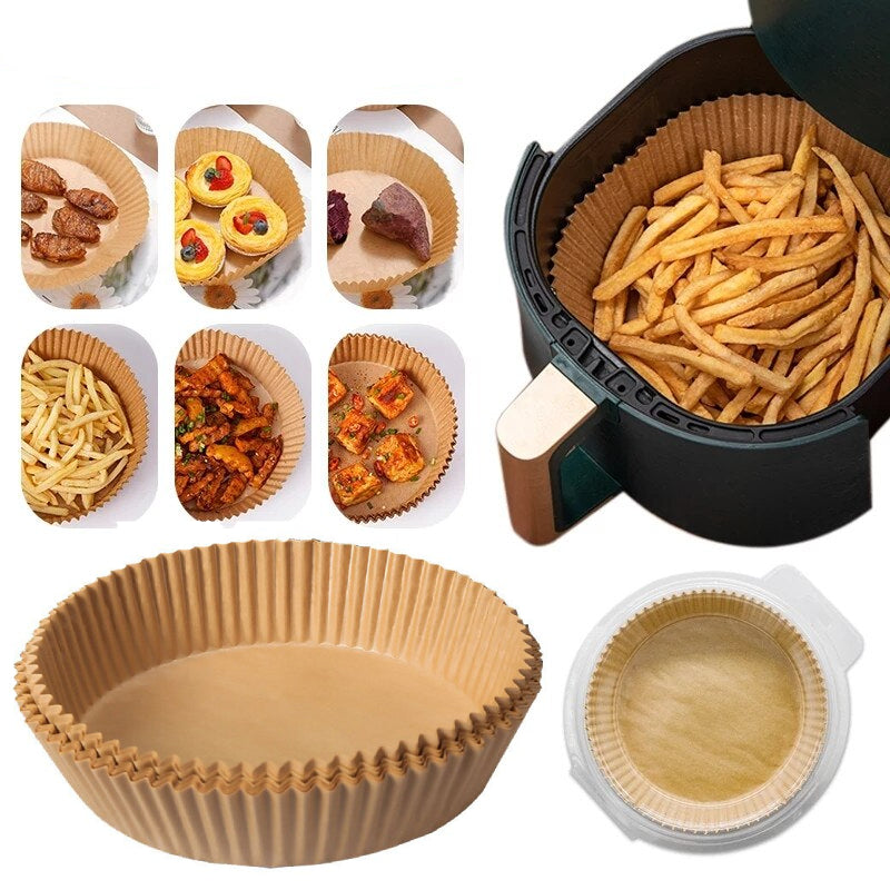 Backpapier-Luftfritteusen-Einlagen 50er Set, rund