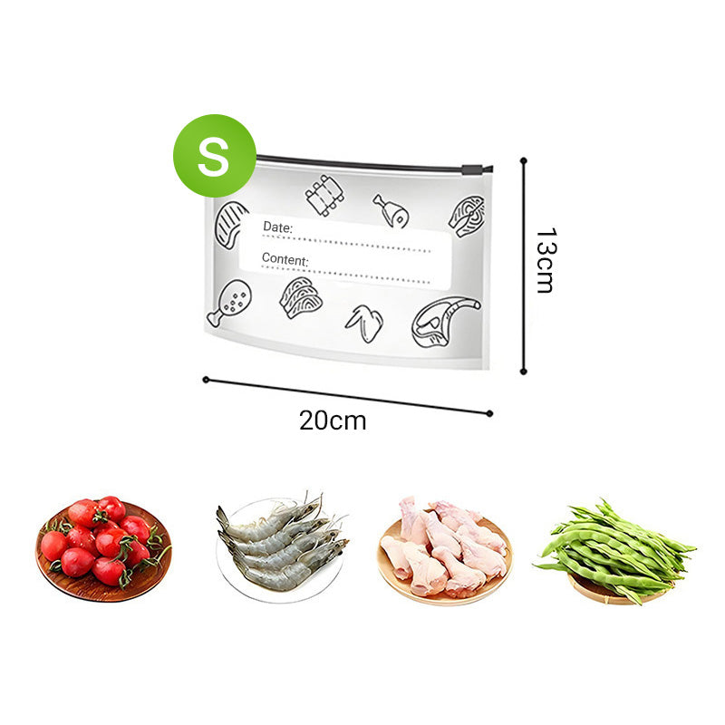 Wiederverwendbare Aufbewahrungsbeutel aus Aluminiumverbund - 10er-Set