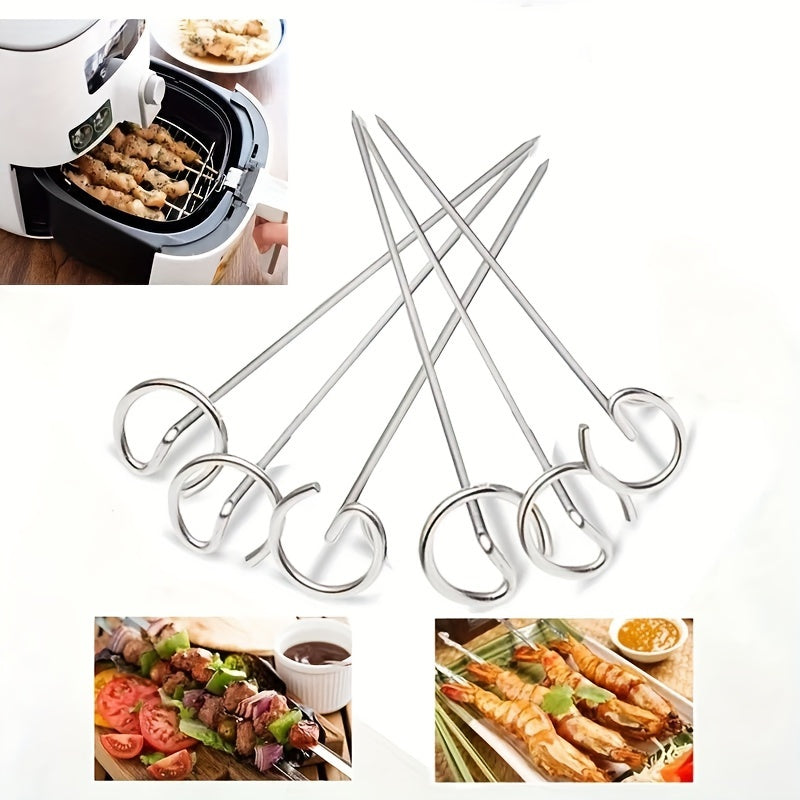 Grillspieße aus Edelstahl – Set mitfür Airfryer und Grill
