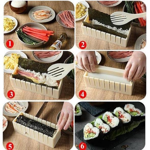 Sushi-Maker-Set mit Formen und Werkzeugen