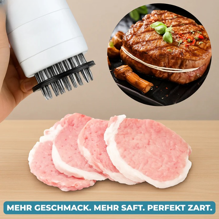 Edelstahl-Marinadespritzer mit Fleischtenderizer
