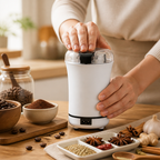Elektro-Kaffeemühle mit Edelstahlklingen und 100 g Fassungsvermögen