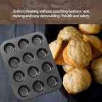 Muffinform 12er Kohlenstoffstahl – Antihaft-Backblech