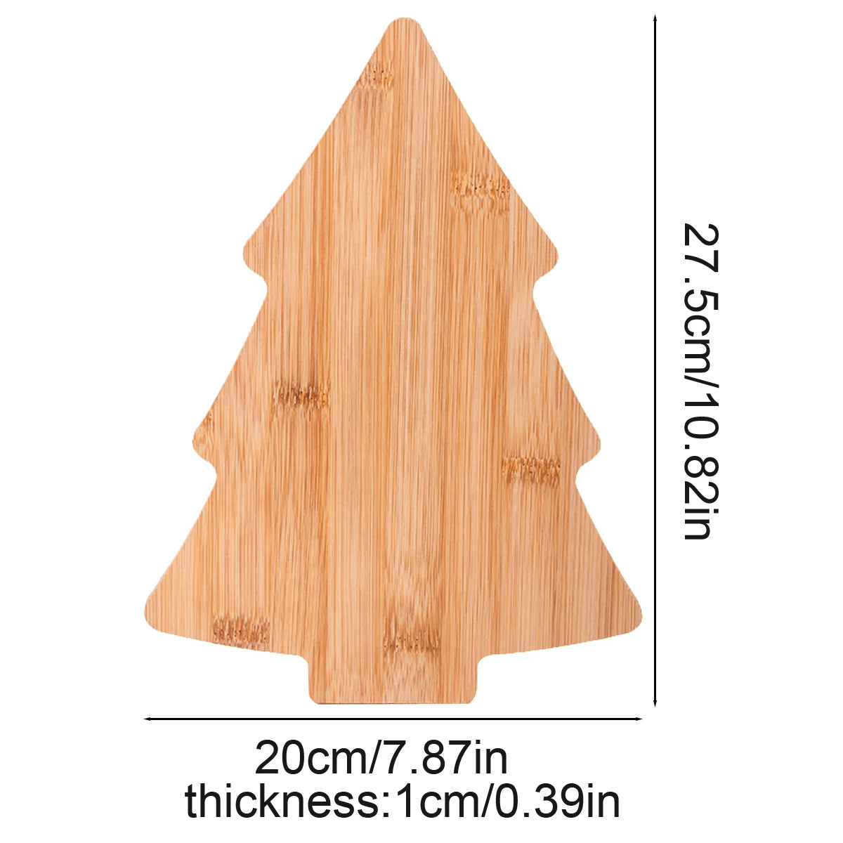 Bambus-Schneidebrett in Tannenbaumform