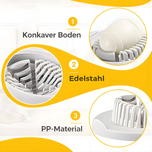 3-in-1 Eierschneider aus Edelstahl
