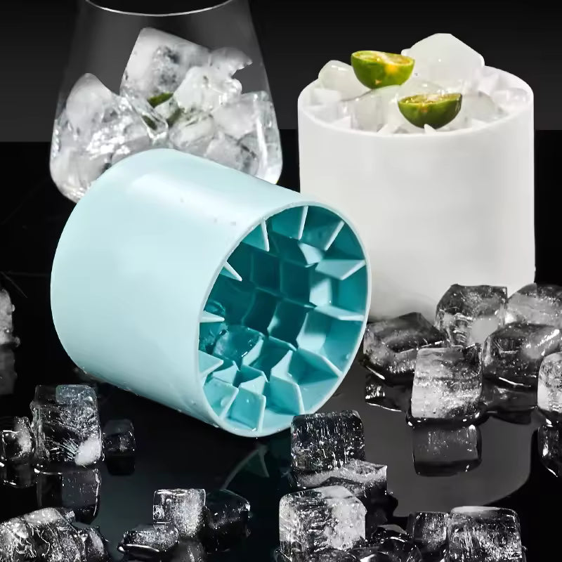 Silikon-Eiswürfelform rund – flexibel, spülmaschinenfest