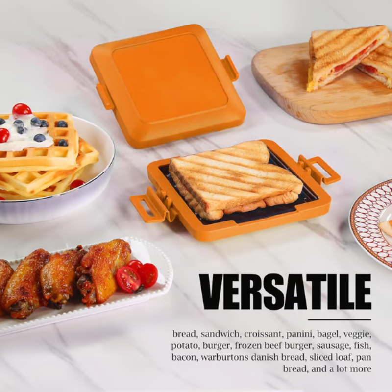 Mikrowellen-Grillpresse aus Aluminium – knusprige Ergebnisse