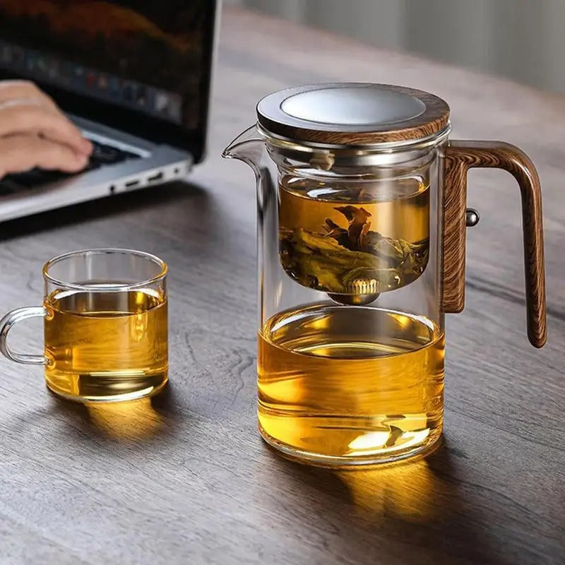 Teekanne Glas mit Filtereinsatz – 600 ml