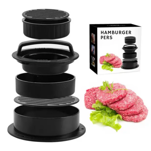 Burgerpresse aus Kunststoff mit Drehverschluss – 13 cm