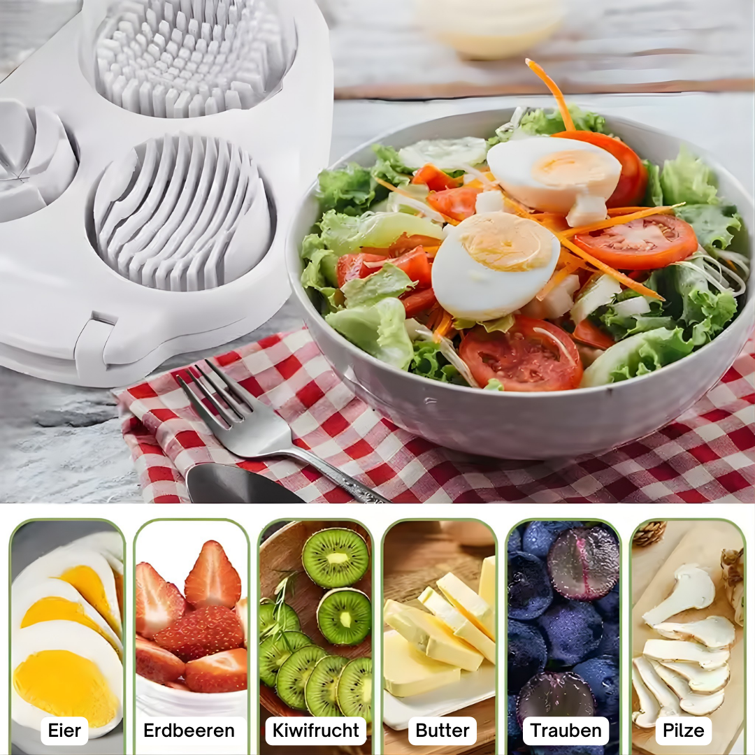 3-in-1 Eierschneider aus Edelstahl