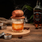 Räucherglocke für Cocktails – Massivholz, passt auf Standardgläser