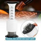 Edelstahl-Marinadespritzer mit Fleischtenderizer