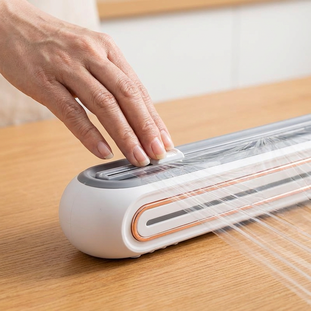 Frischhaltefolien-Abroller mit magnetischer Befestigung