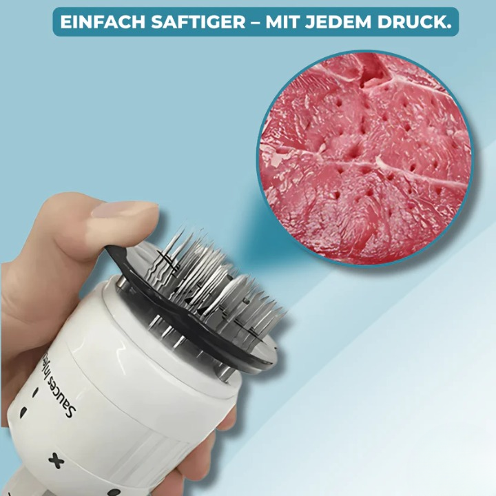 Edelstahl-Marinadespritzer mit Fleischtenderizer