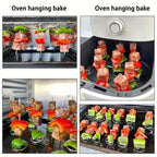 Grillspieße aus Edelstahl – Set mitfür Airfryer und Grill