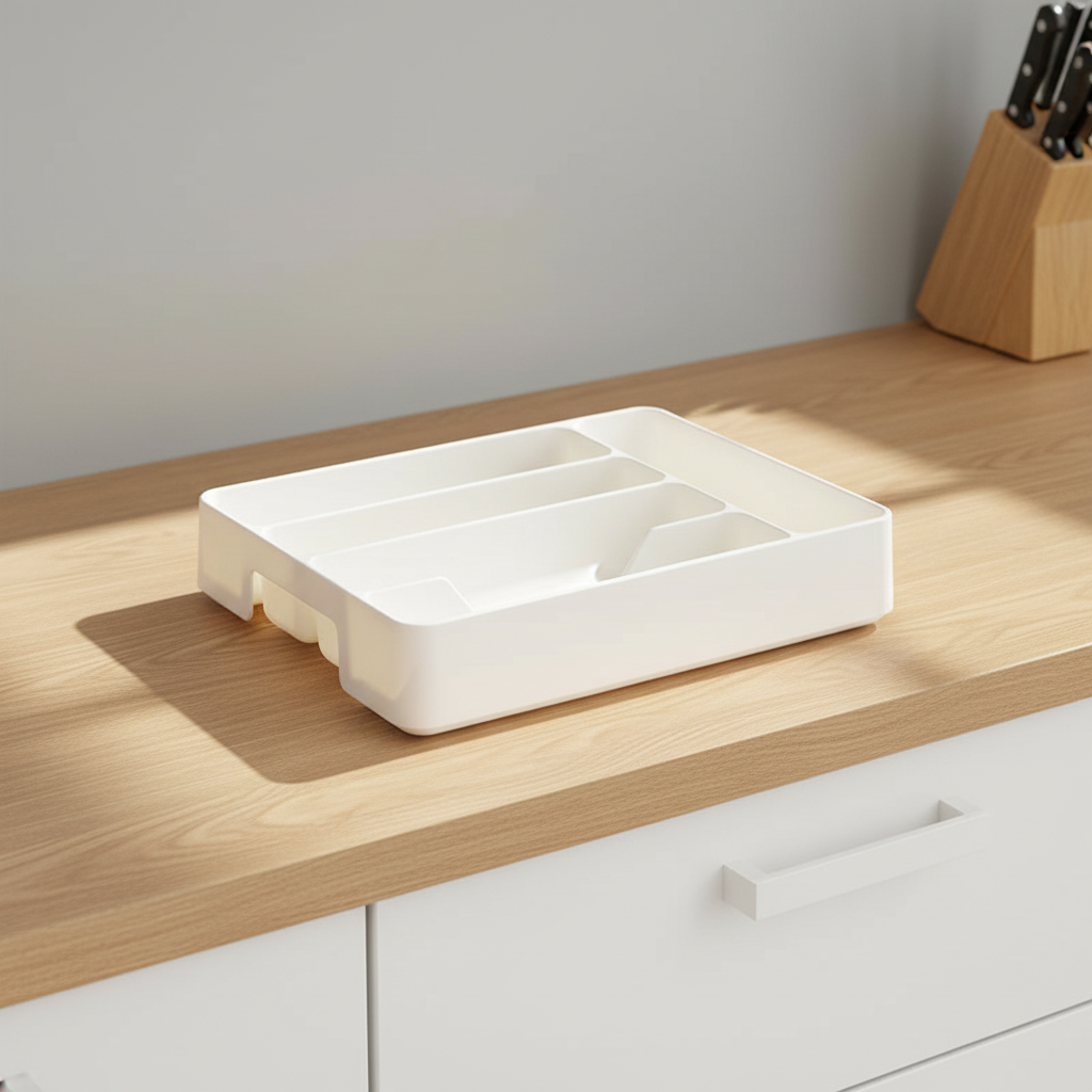 Besteck-Organizer aus Kunststoff