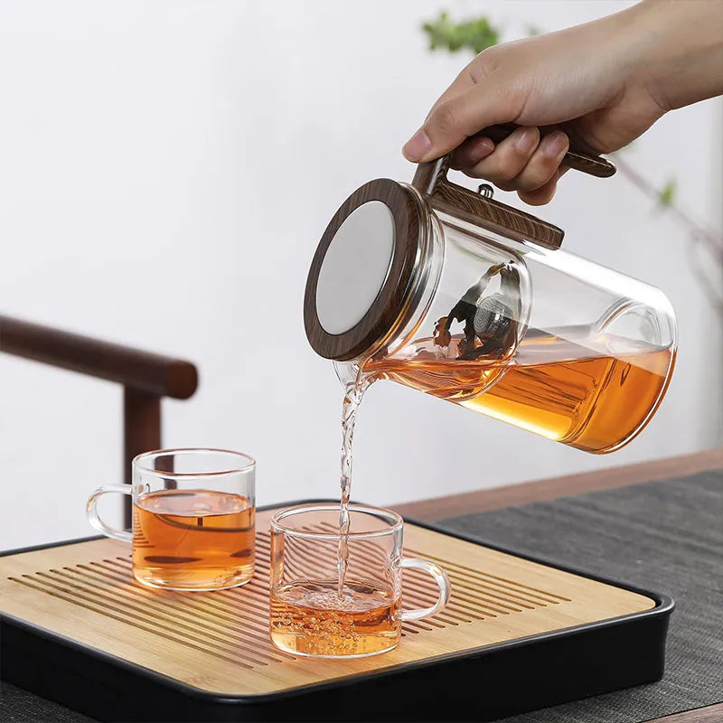 Teekanne Glas mit Filtereinsatz – 600 ml