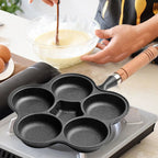 Eierpfanne mit 5 Mulden