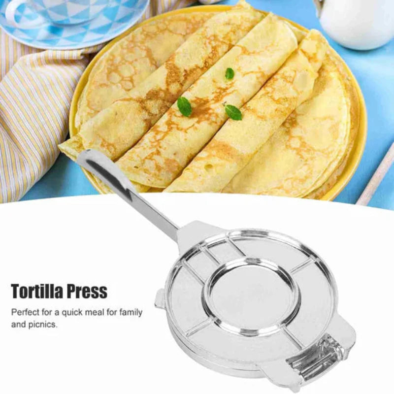 Tortilla-Presse aus Aluminium – gleichmäßige Fladen
