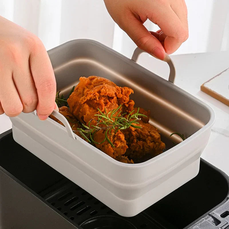Silikon-Luftfritteusen-Einsatz – faltbar, hitzebeständig bis 230°C