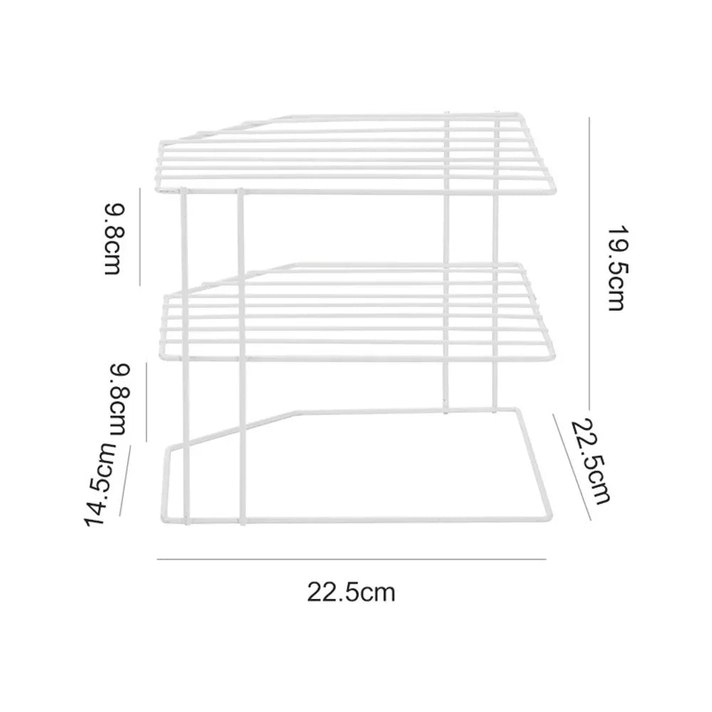 Eckregal Küche 3 Etagen Platzsparend und stabil