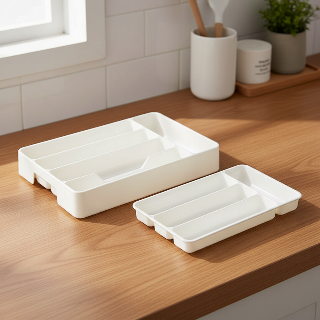 Besteck-Organizer aus Kunststoff