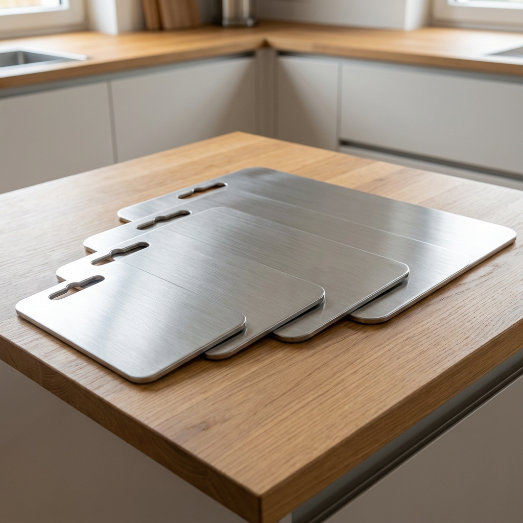 Schneidebrett aus Edelstahl