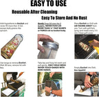 Zylindrischer Grillkorb aus Edelstahl – Alles grillen, nichts verlieren