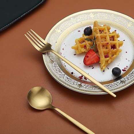 Besteckset Edelstahl Mattfinish – minimalistisches Design