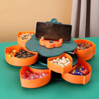 Drehbare Snackschale mit 6 Fächern