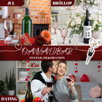 Herzförmiger Weinverschluss mit Gummidichtung