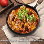 Gusseisen-Wok mit gleichmäßiger Wärmeverteilung