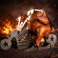 Hähnchen-Grillständer aus Edelstahl