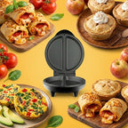 Elektrischer Omelettkessler für 2 Omelets – 1000W, Antihaft