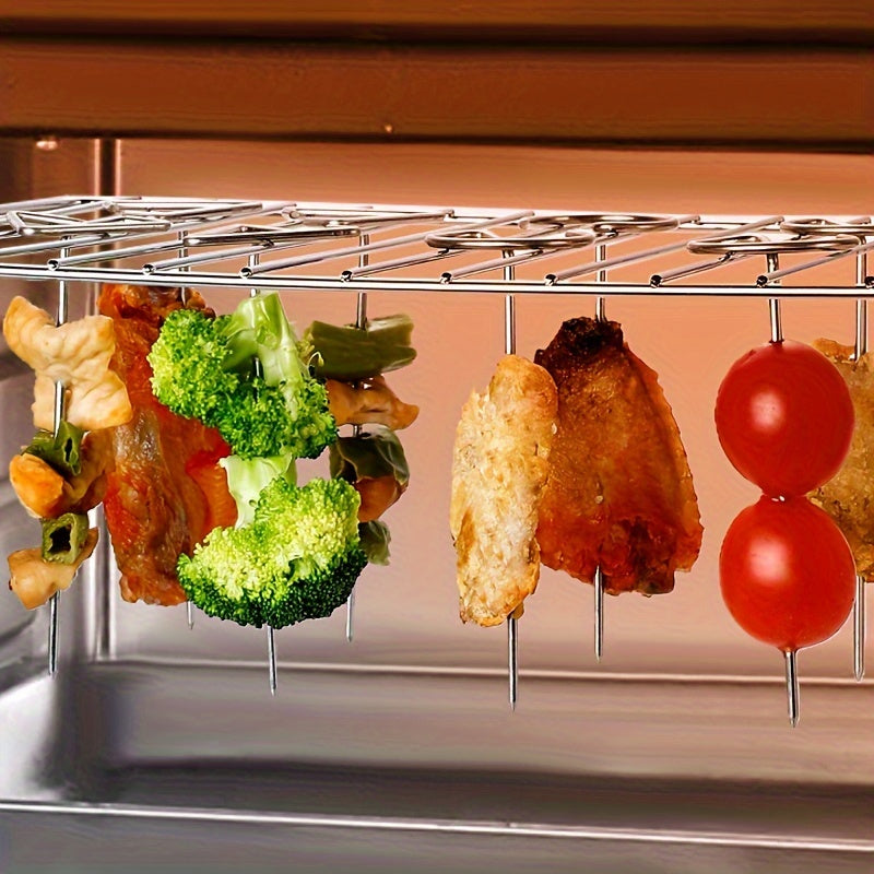 Grillspieße aus Edelstahl – Set mitfür Airfryer und Grill