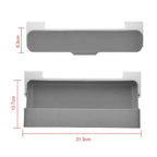 Gewürzregal ABS-Kunststoff selbstklebend – 8 Gläser